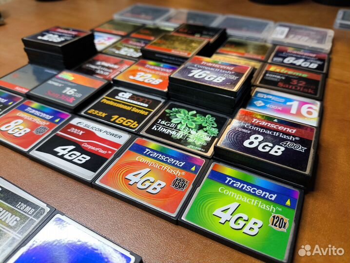 Карты памяти CompactFlash CF (от 16MB до 256GB)