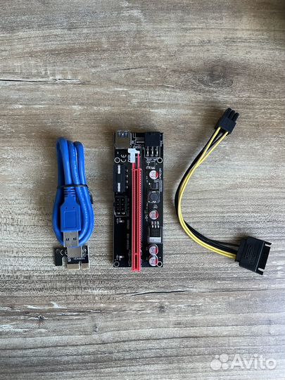 Райзер PCI-E ver009s для видеокарт (Новый)