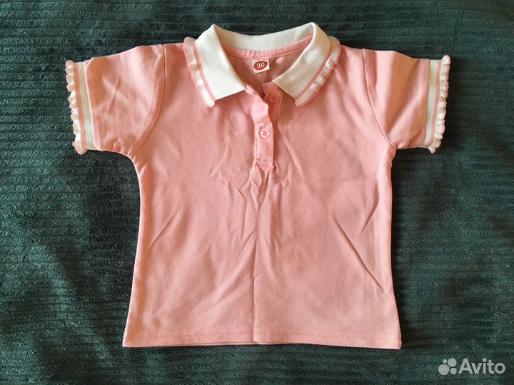 Новая футболка для девочки, размер 90