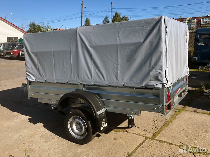 Прицеп 2,5х1,5 рессора Газель с тентом