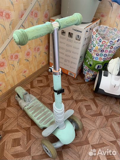 Самокат детский трехколесный бу