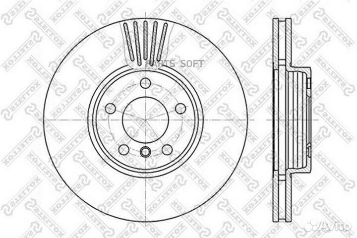 Stellox 60201547VSX 6020-1547V-SX диск тормозной п