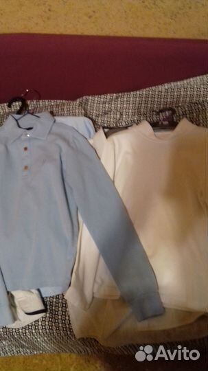 Для мальчика рубашки, водолазки,брюки 7-8 лет
