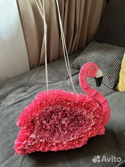 Пиньята фламинго розовый