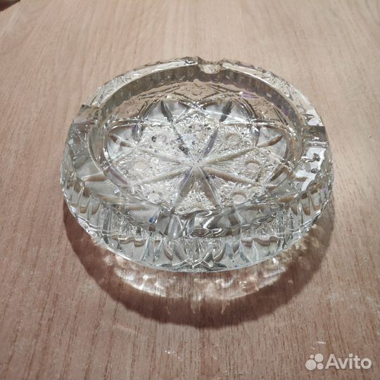 Стопки 2шт, стаканы 5шт, пепельница хрусталь СССР