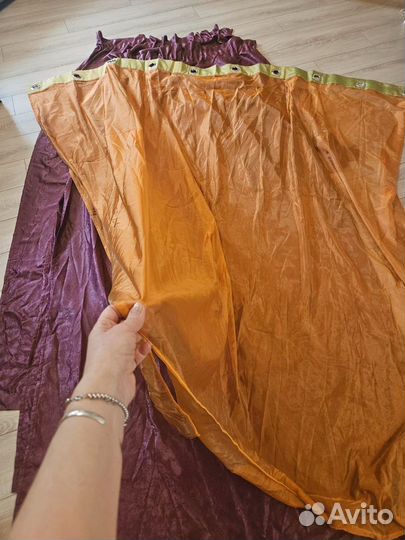 Ткань органза на кольцах