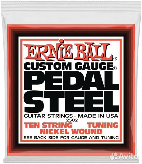 Ernie ball 2502 Nickel Wound E9 Tuning 13-38 - Стр