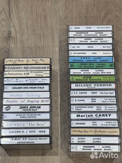 Аудиокассета 90 минут разные