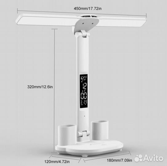 Светодиодный светильник-часы