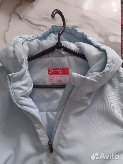 Куртка утетепленная весна для девочки до 158см