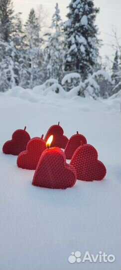 Подарочные наборы свечей/свечи сердца