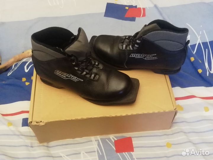 Лыжные ботинки motor кожаные