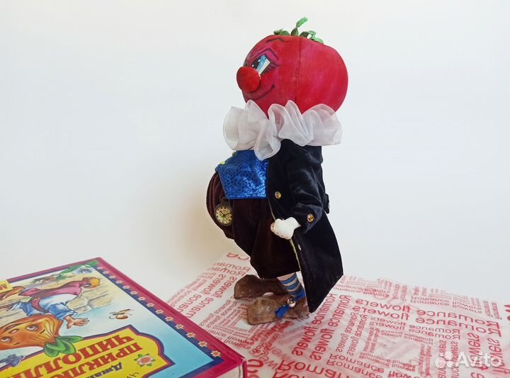Текстильная интерьерная кукла Синьор Помидор