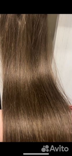 Натуральные волосы на заколках 50-55см