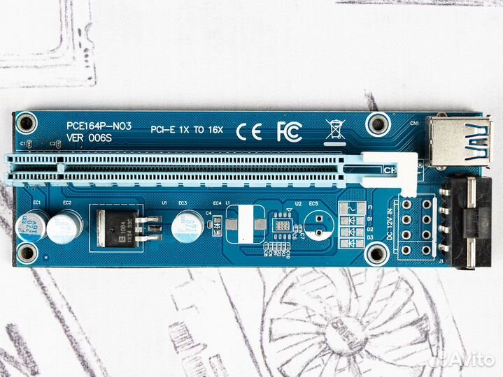 Райзеры для видеокарты PCE164P-N03 VER 0006S