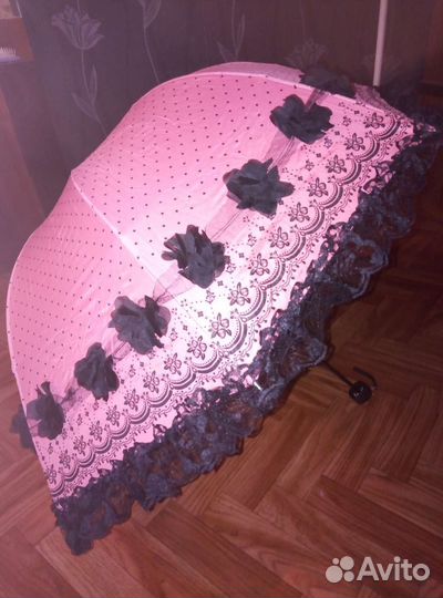 Зонт в винтажном стиле готическая лолита