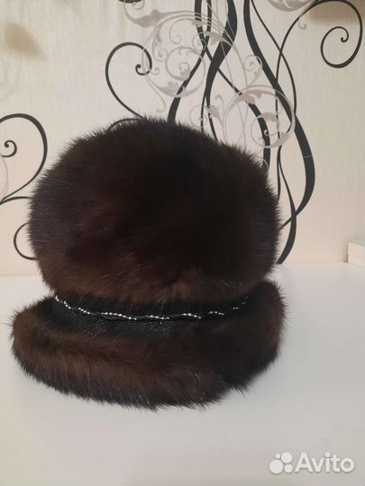 Шапка норковая женская