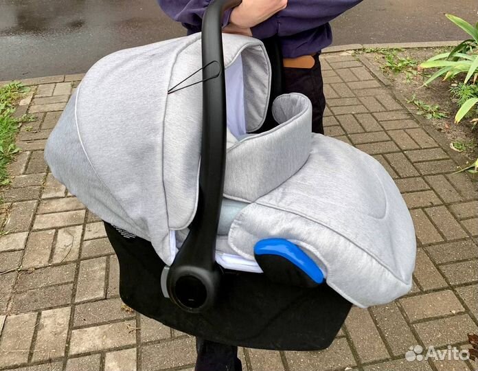 Коляска Adamex Monte Carbon D27 3 в 1 серая