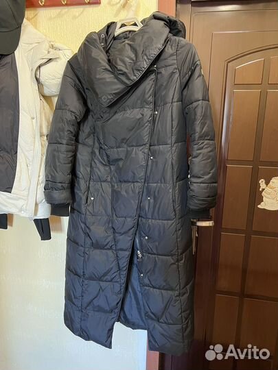 Пуховик длинный