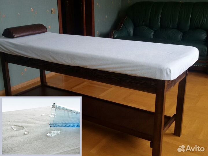 Чехол на кушетку махровый многоразовый на резинке