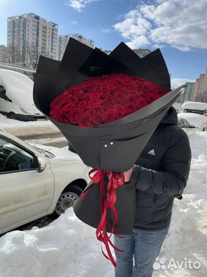 101 роза 70 см