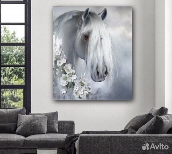 Картина маслом лошадь