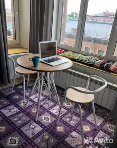 Стол обеденный уличный дерево/металл квадратный