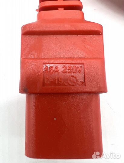 Кабель питания C19, S22, 3х2,5, 16А, 1,5м ГОСТ кра