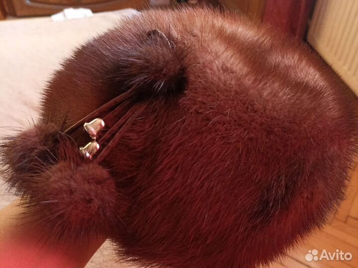 Шапка норковая женская