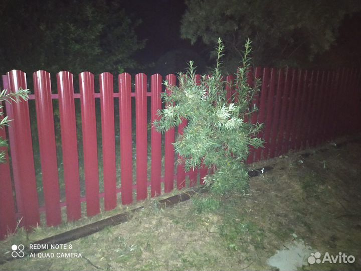 Забор евроштакетник / все размеры