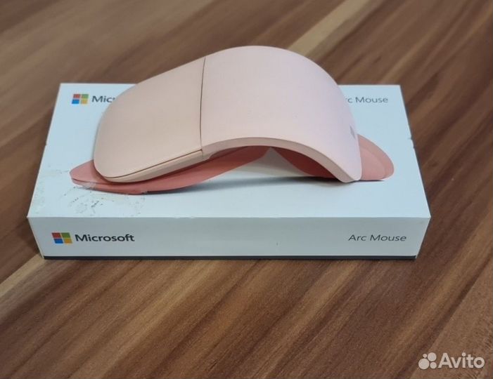 Беспроводная мышь microsoft arc mouse soft pink