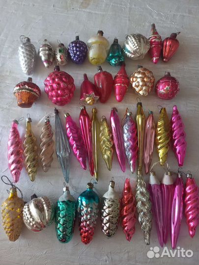 Елочные игрушки СССР набором