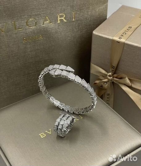Кольцо bulgari serpenti