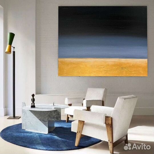 Интерьерная картина маслом абстракция