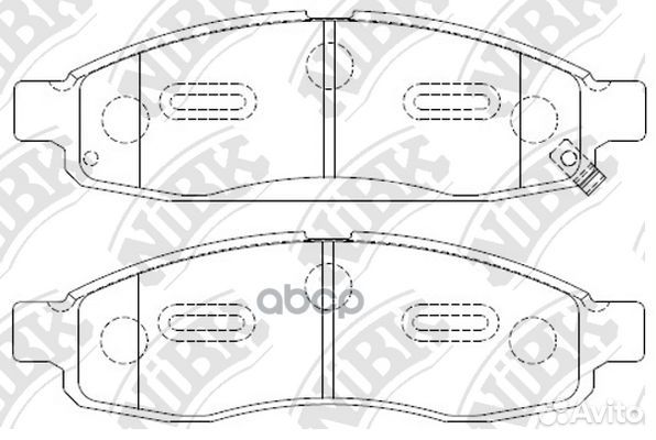Колодки тормозные дисковые перед PN0428 NiBK