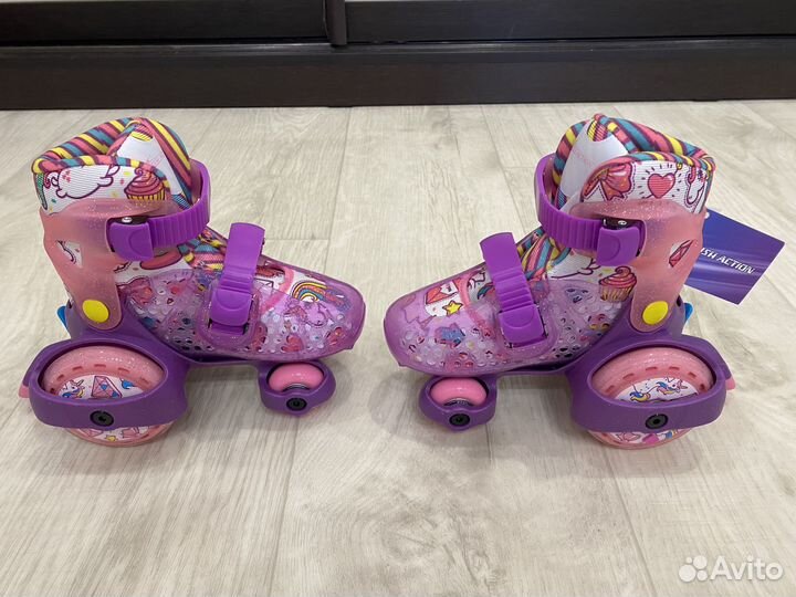 Роликовые коньки квадры Rush Action (раздвижные)