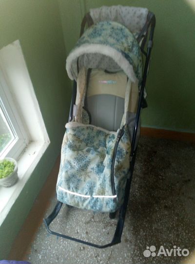 Детские санки коляска