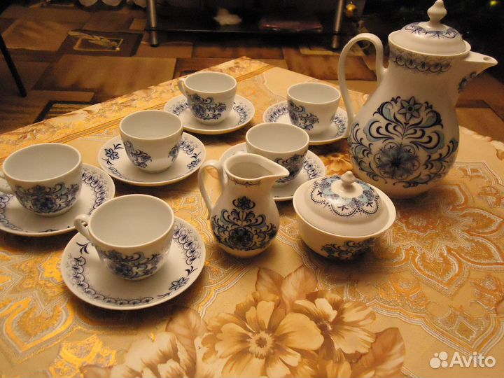 Кофейный сервиз made in czechoslovakia