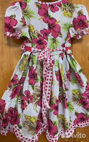 Платье для девочки 4-5 лет, хлопок