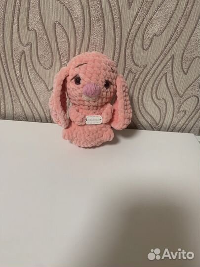 Вязаные игрушки зайчик