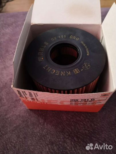 Фильтр масляный knecht/mahle OX191D