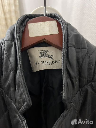 Пиджак burberry кожаный