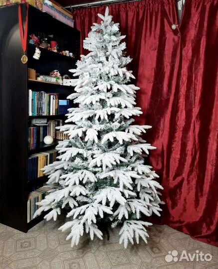 Елка искусственная заснеженная премиум 180 210