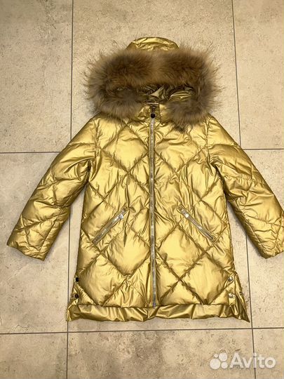 Пальто пуховик зимний для девочки Pulka 146 см