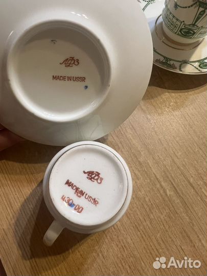 Фарфоровый кофейный сервиз СССР