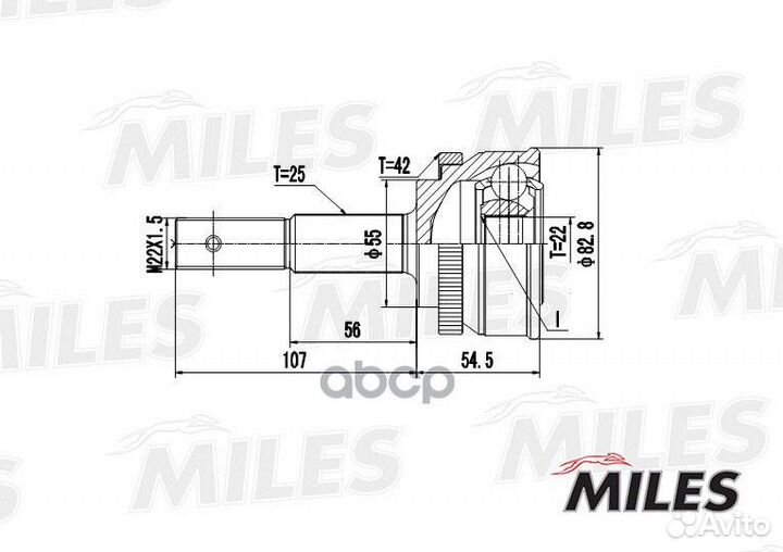 ШРУС наружный nissan almera N15/sunny 1.4-2.0D