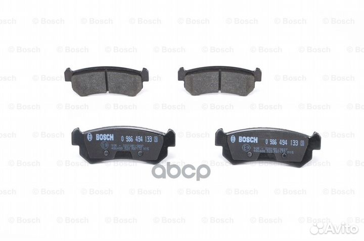 Колодки тормозные дисковые зад 0986494133 Bosch