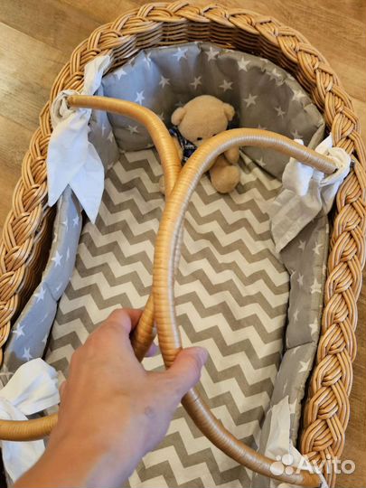 Кокон плетёная люлька для младенца (натур. лоза)