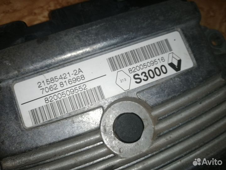 Блок управления двигателем рено меган 2 сценик 2