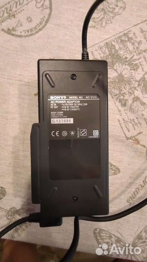 Зарядное устройство/блок питания sony AC - V315